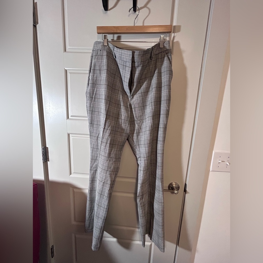Express Boot Cut Plaid Dress Pants